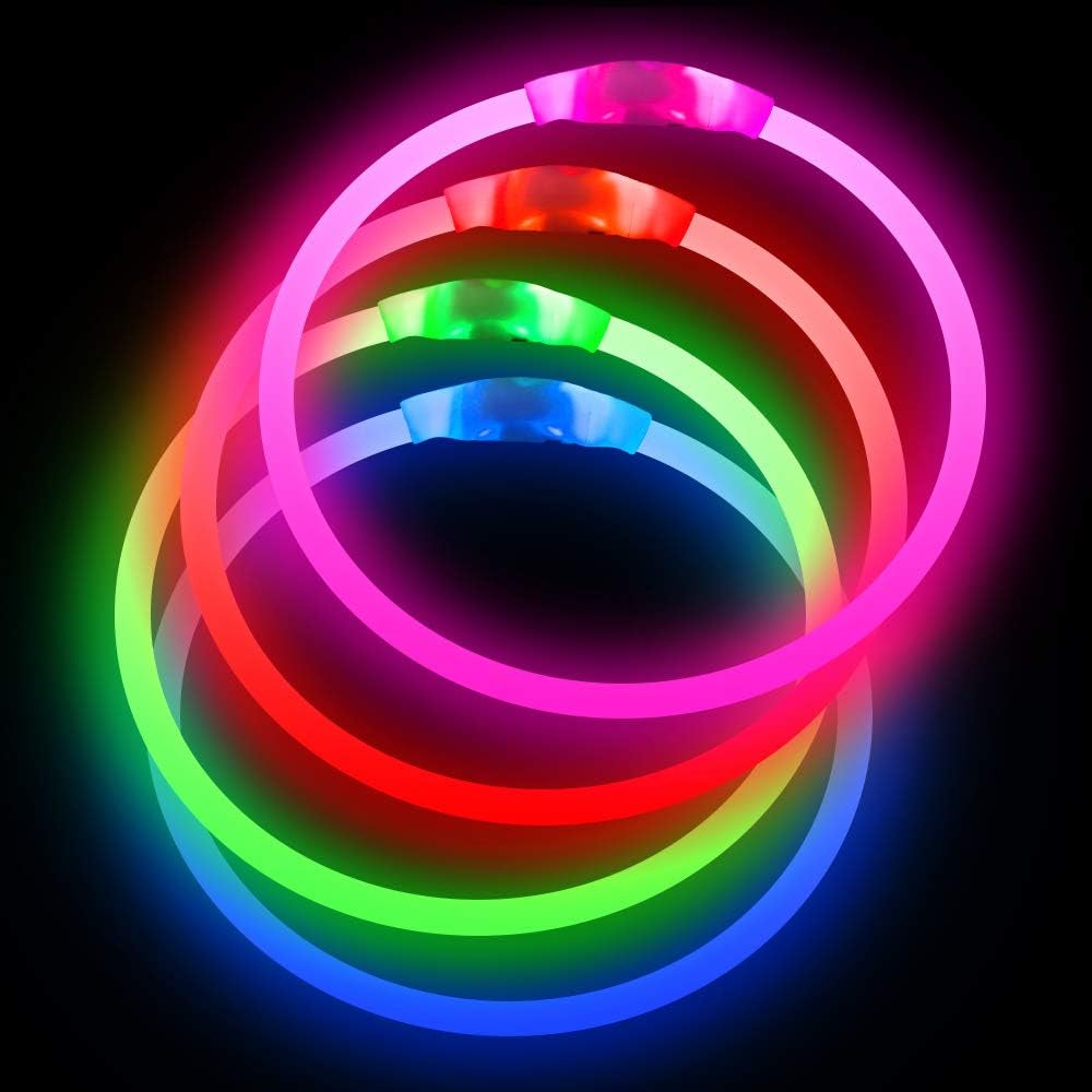 Led Dog Collar,  USB Rechargeable Flash Light up Dog Collar