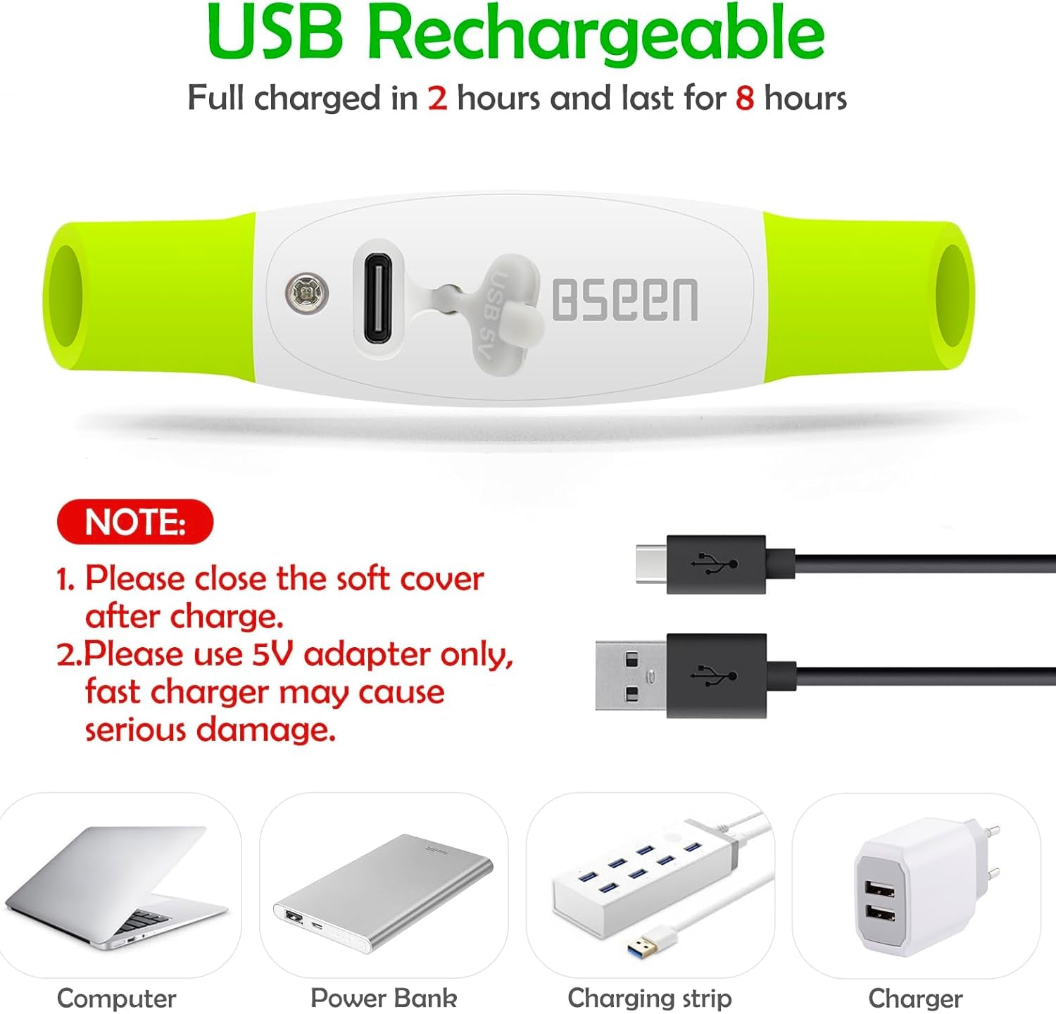 Led Dog Collar,  USB Rechargeable Flash Light up Dog Collar