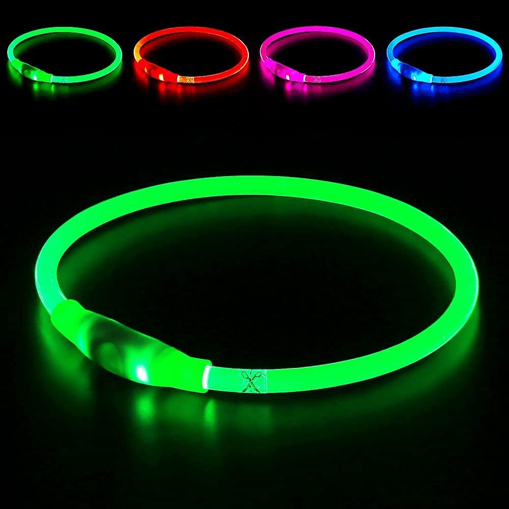 Led Dog Collar,  USB Rechargeable Flash Light up Dog Collar
